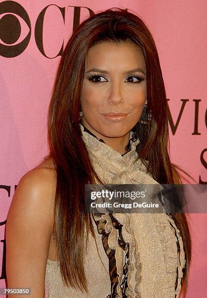 Actress Eva Longoria arrives at the 2007 Victoria's Secret Fashion Show at the Kodak Theatre on November 15, 2007 in Hollywood, California.