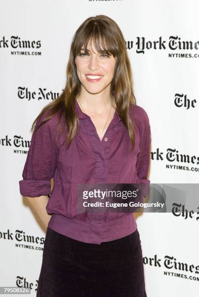 Fiest duringThe 7th Annual New York Times Arts & Leisure Week Feist Photo Call at The Times Center on January 12, 2008 in New York City.