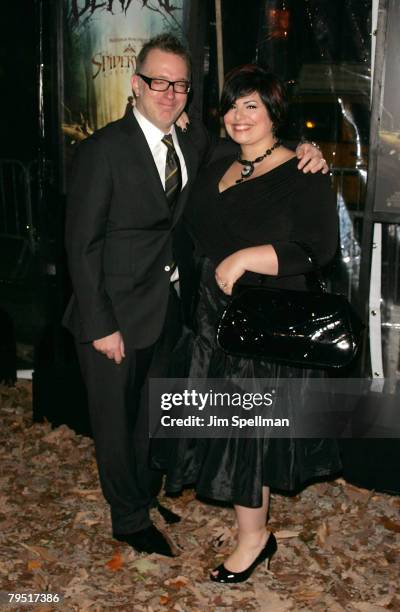 Illustrator Tony DiTerlizzi and writer Holly Black arrives at "The Spiderwick Chronicles" premiere at AMC Lincoln Square on February, 4 2008 in New...