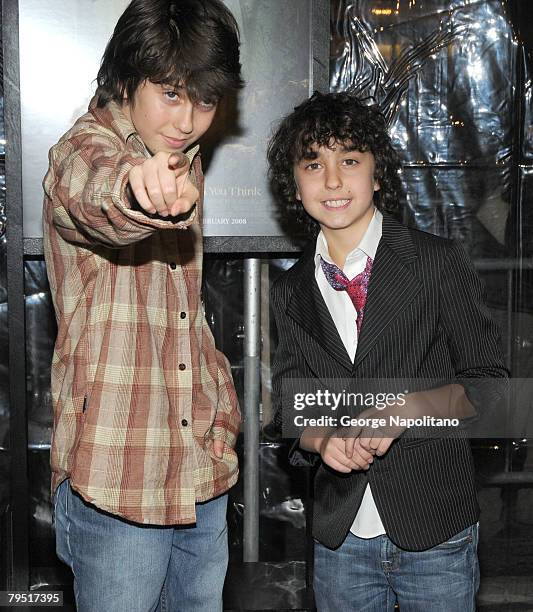 Nat Wolff and Alex Wolff of the Naked Brothers Band attends a special screening of Paramount Pictures' and Nickelodeon Movies 'The Spiderwick...