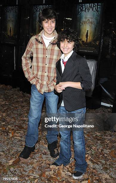 Nat Wolff and Alex Wolff of the Naked Brothers Band attends a special screening of Paramount Pictures' and Nickelodeon Movies 'The Spiderwick...