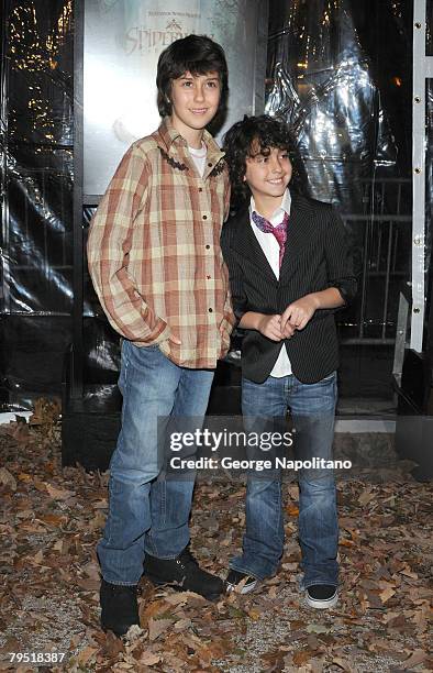 Nat Wolff and Alex Wolff of the Naked Brothers Band attends a special screening of Paramount Pictures' and Nickelodeon Movies 'The Spiderwick...