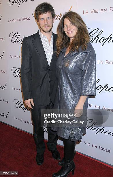 Actor Eric Mabius and wife Ivy Sherman attend Chopard and Picturehouse's celebration of Oscar nominee Marion Cotillard at the Chateau Marmont on...