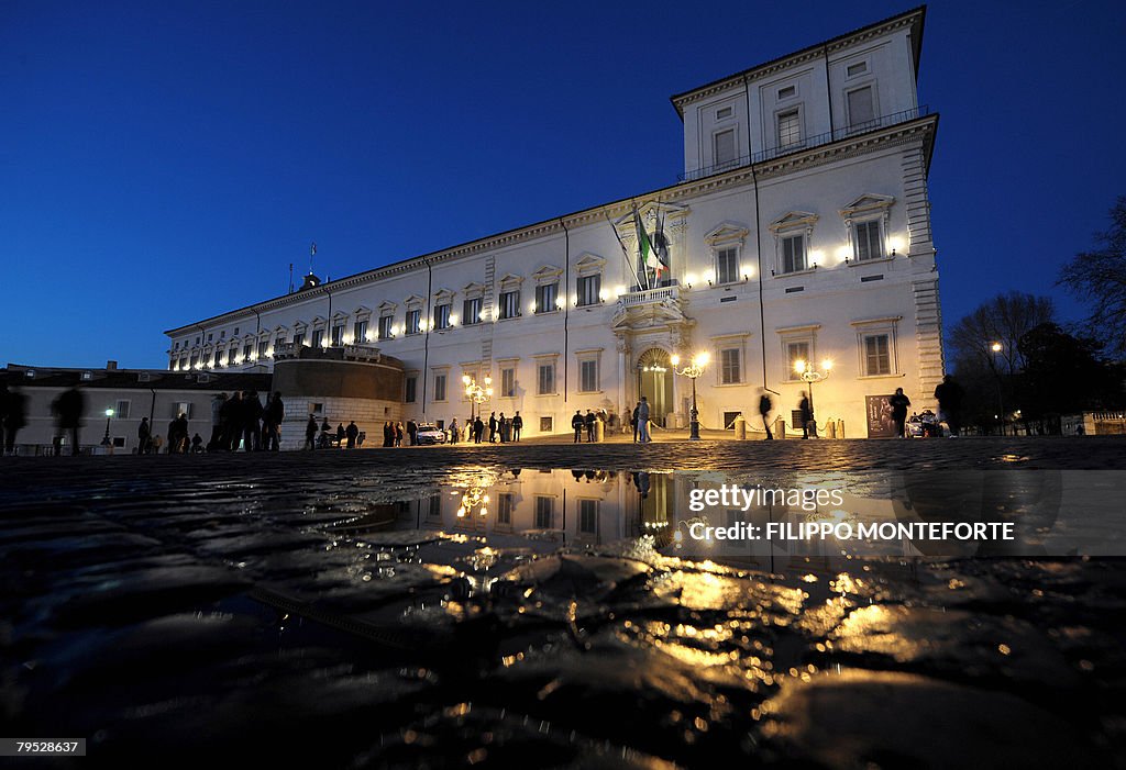 A view of Italian Repulic presidential p