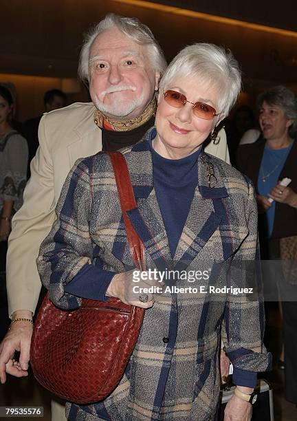 Actor Marty Ingels and actress Shirley Jone arrive at the 45th Annual ICG Publicists Awards Luncheon held at the Beverly Hilton Hotel on February 5,...