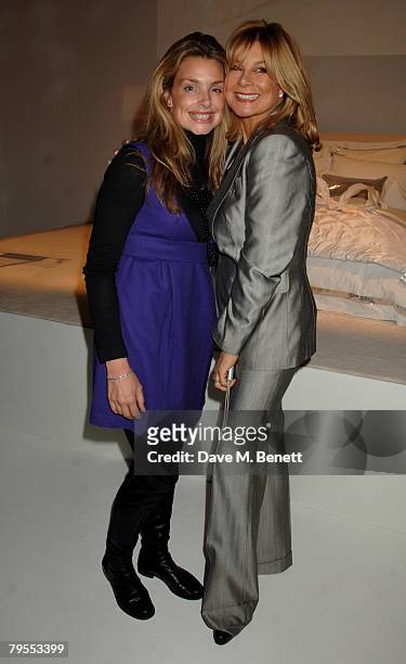 Jilly Johnson and her daughter Lucy attend the launch of Kylie Minogue's home furnishings range 'Kylie At Home', at Ladbroke Hall on February 5, 2008...