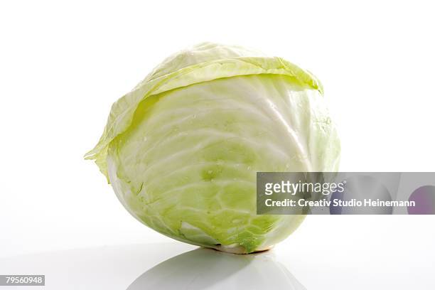 close-up of white cabbage - cabbage stock pictures, royalty-free photos & images