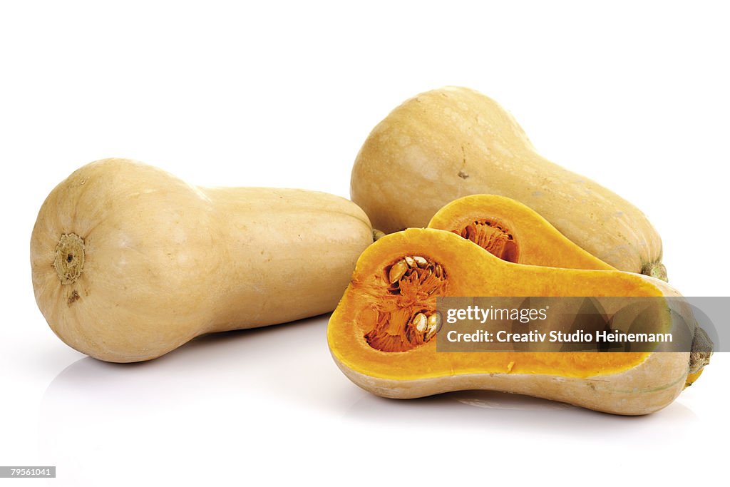 Butternut pumpkins, close-up
