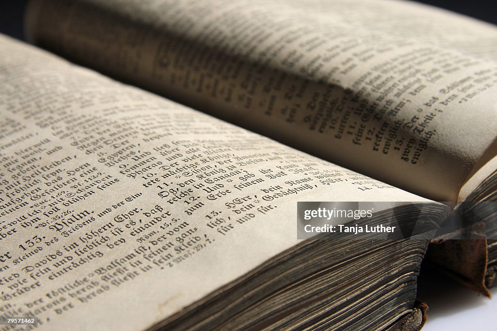 Old bible, close-up