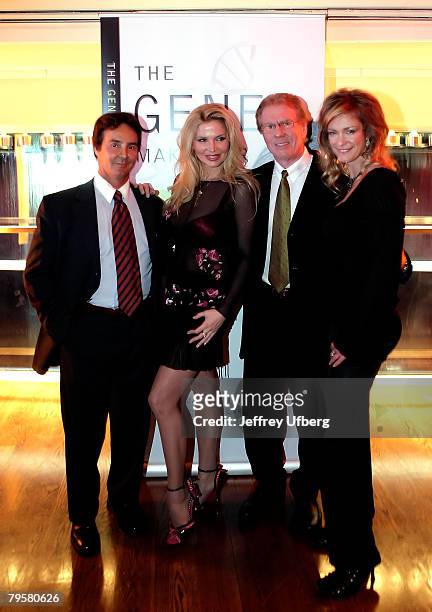 Dr. Vincent Giampapa, Dr. Victoria Zdrok, Dr. Fredrick Buechel and Playboy Playmate Natalia Sokolova pose for pictures at "The Gene Makeover" by Dr....