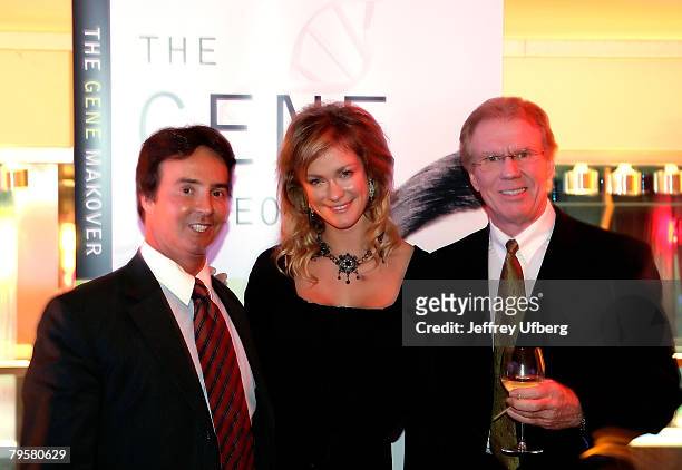 Dr. Vincent Giampapa, Playboy Playmate Natalia Sokolova and Dr. Fredrick Buechel pose for pictures at "The Gene Makeover" by Dr. Vincent Giampapa...