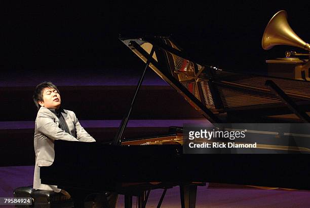 Honoree Lang Lang Performs as part of him being honored. Piano Virtuosos Lang Lang and Earl Wild. Both being honored as part of The 2008 Grammy...