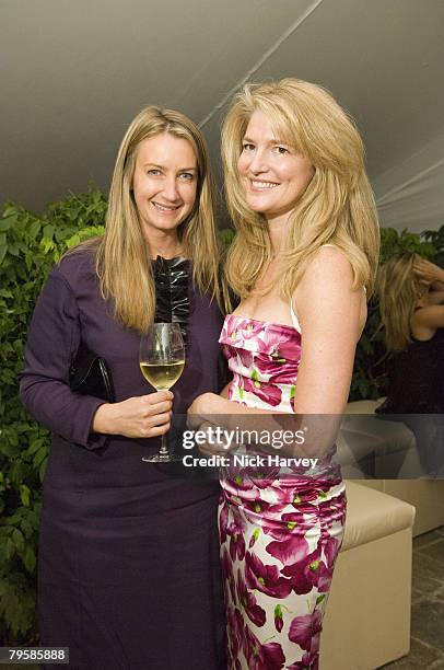 Anya Hindmarch and Avery Agnelli attend the Diane Von Furstenberg Party, hosted by Arpad Busson on September 16, 2007 in Chelsea, London.