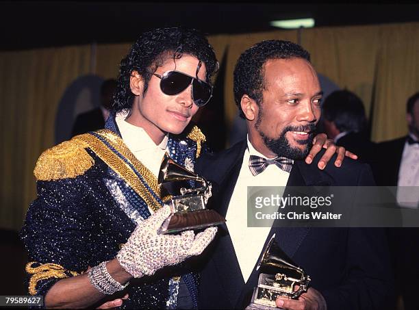 Michael Jackson 1994 Grammy awards with Quincy Jones
