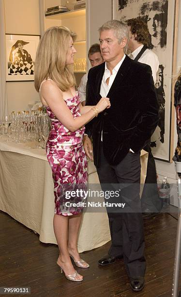 Avery Agnelli and guest attend the Diane Von Furstenberg Party, hosted by Arpad Busson on September 16, 2007 in Chelsea, London.