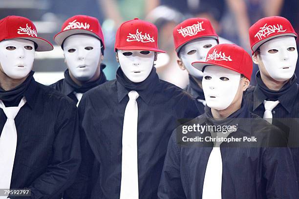 Dance crew Jabbawockeez at "Randy Jackson presents America's Best Dance Crew" on February 5, 2008 in Los Angeles, California.