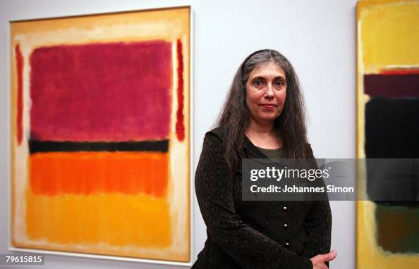 Gabriella Rothko Kate Rothko Prizel, daughter of US painter Mark Rothko, poses beside ...