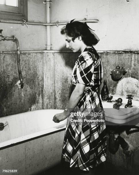 War and Conflict, World War Two, The Liberation of Paris, pic: September 1944, French heroine "Marie France" inspecting the Gestapo torture chamber...