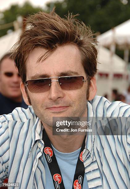 David Tennant in the Virgin Mobile Louder Lounge at the V Festival