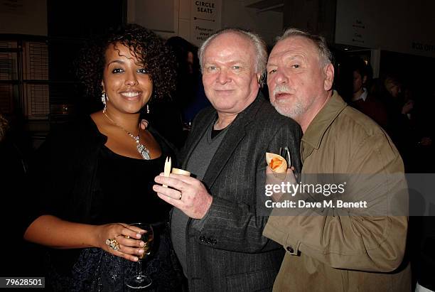 Nadia Latif, Michael Attenborough and Kenneth Cranham attend the after party following the press night of 'The Homecoming', at the Almeida Theatre on...