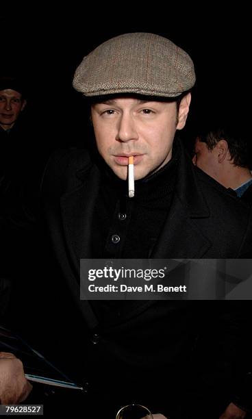 Danny Dyer attends the after party following the press night of 'The Homecoming', at the Almeida Theatre on February 7, 2008 in London, England.