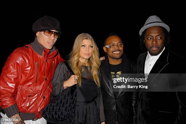 Singer Fergie and the Black Eyed Peas attend the 4th Annual Black Eyed Peas Foundation Benefit Concert held at Avalon Hollywood on February 7, 2008...