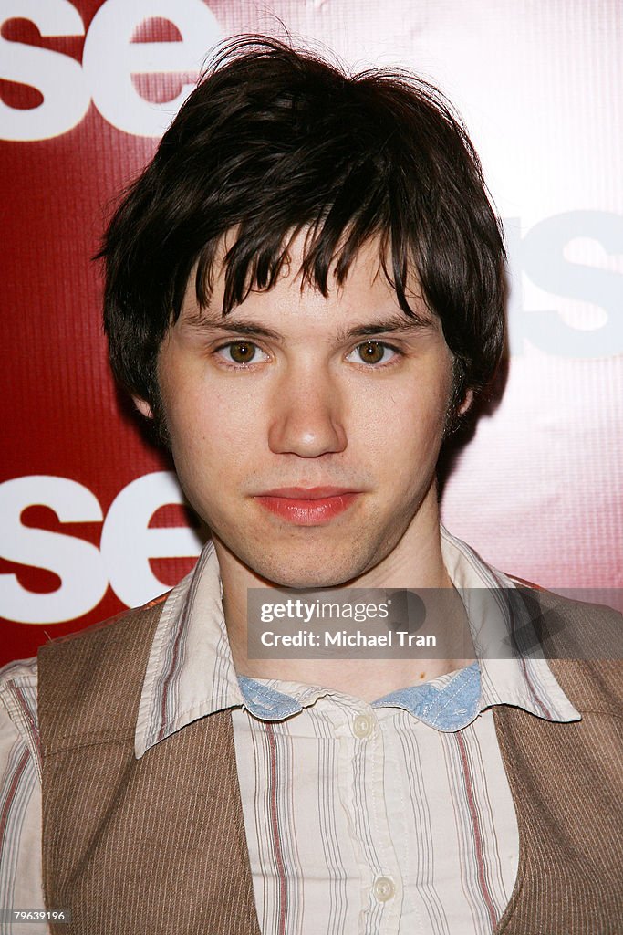 Musician Ryan Ross of Panic At The Disco arrives at the FUSE TV... News