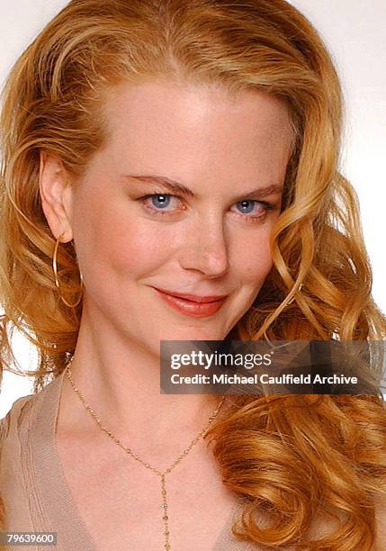 Actress Nicole Kidman is photographed at St. Regis Hotel for Movieline's First Annual Breakthrough of the Year Awards on November 27, 2001 in Los...