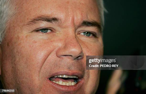 Venezuelan Minister of Energy and president of state-owned oil company PDVSA Rafael Ramirez speaks during a press conference on February 8, 2008 in...