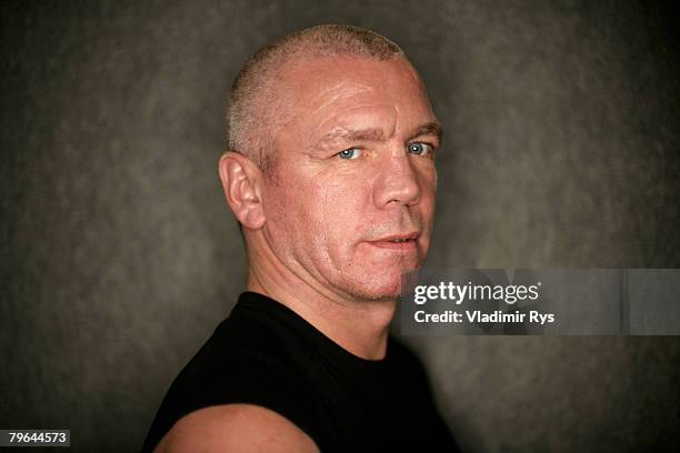 Former professional boxer Graciano "Rocky" Rocchigiani poses for a photo during a photosession to promote his new biography "My 15 rounds" at the...