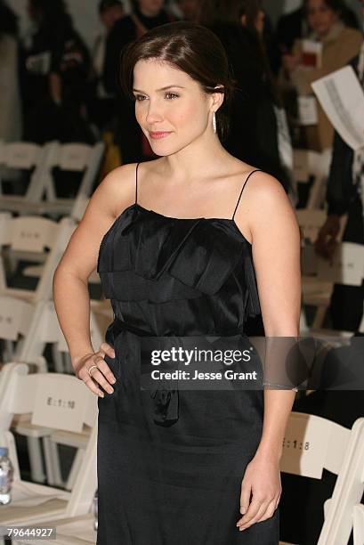 Actress Sophia Bush attends the Rebecca Taylor Fall 2008 fashion show during Mercedes-Benz Fashion Week Fall 2008 at The Salon at Bryant Park on...