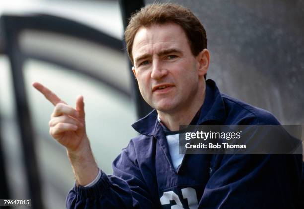 Circa 1993, Martin O'Neill, Wycombe Wanderers Manager, who as a player won 64 Northern Ireland caps between 1971-1984