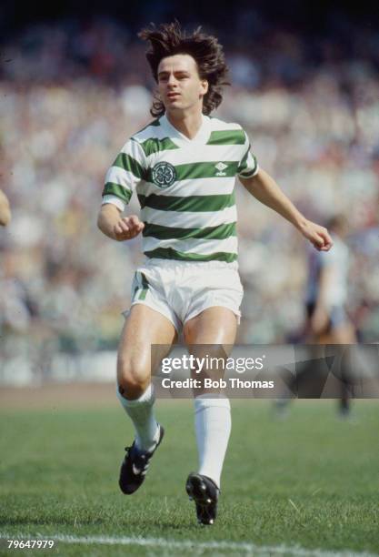 Circa 1982, Charlie Nicholas, Celtic striker, who went on to win 20 Scotland international caps and scored 5 goals