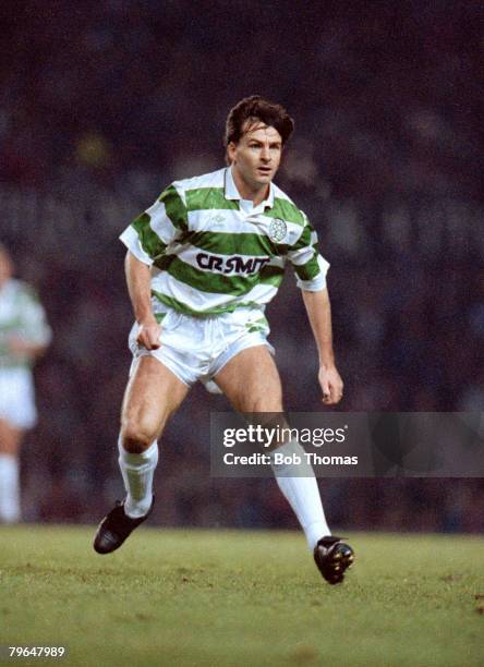 20th November 1990, Bryan Robson Testimonial Match, Manchester United v Celtic, Charlie Nicholas, Celtic striker