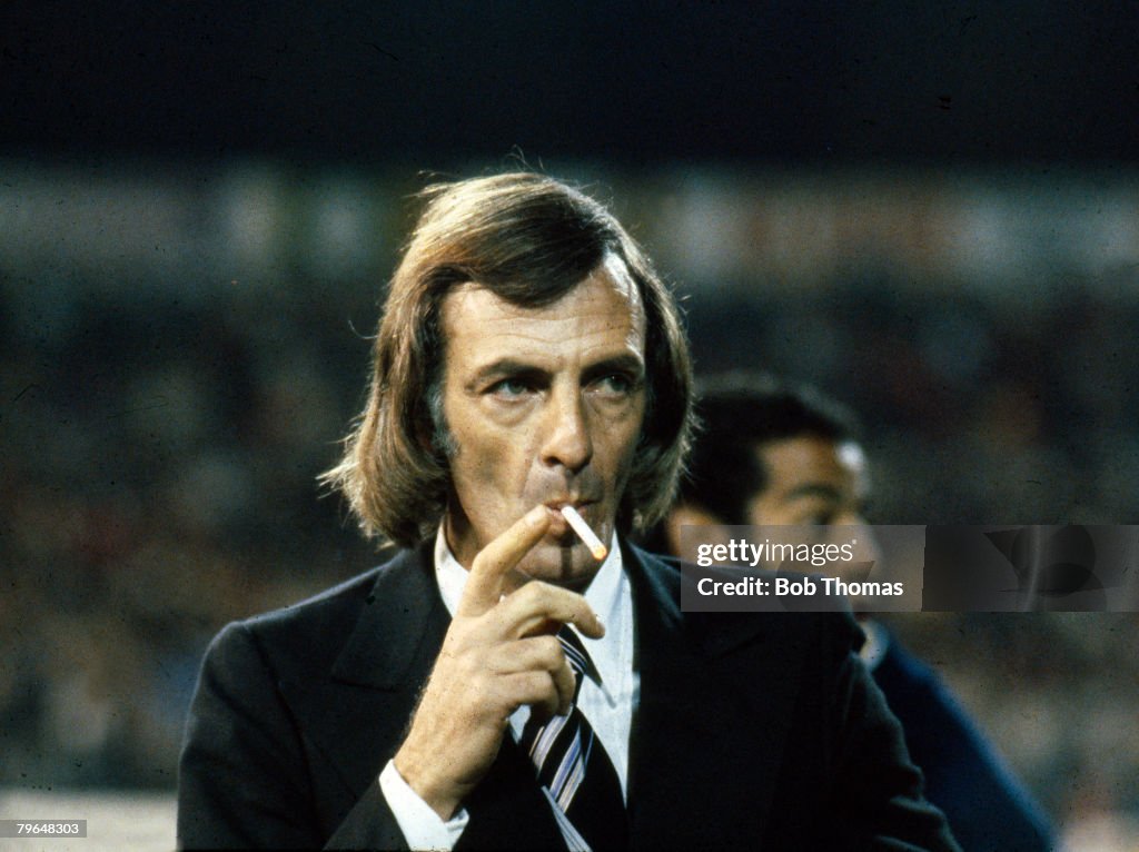 BT Sport, Football, pic: circa 1980, Cesar Luis Menotti, Argentina Coach, who led Argentina to victory in the 1978 World Cup