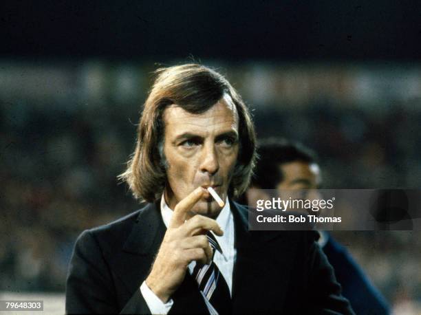 Circa 1980, Cesar Luis Menotti, Argentina Coach, who led Argentina to victory in the 1978 World Cup