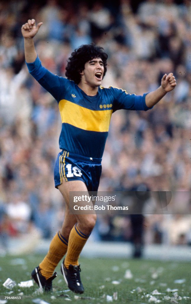 BT Sport, Football, pic: circa 1981, Diego Maradona, Boca Juniors, Diego Maradona won 91 Argentina international caps between 1974-1994