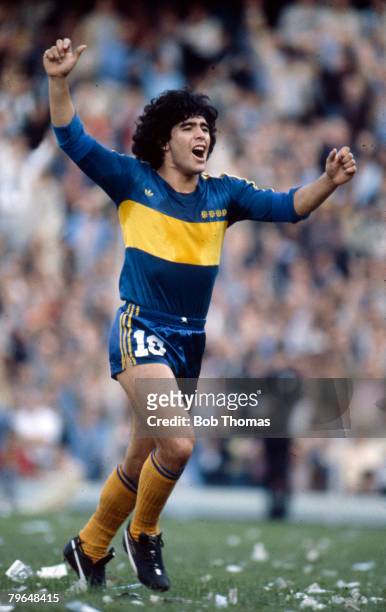 Circa 1981, Diego Maradona, Boca Juniors, Diego Maradona won 91 Argentina international caps between 1974-1994