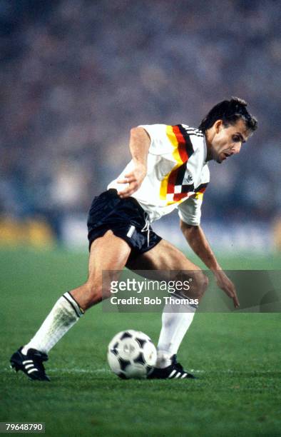 10th June 1988, European Championship in Dusseldorf, West Germany 1 v Italy 1, Pierre Littbarski, West Germany, who played in three World Cup's for...