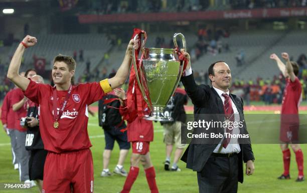 Sport, Football, UEFA Champions League Final, 25th May 2005, Ataturk Stadium, Istanbul, AC Milan 3 v Liverpool 3, , Liverpool captain Steven Gerrard...