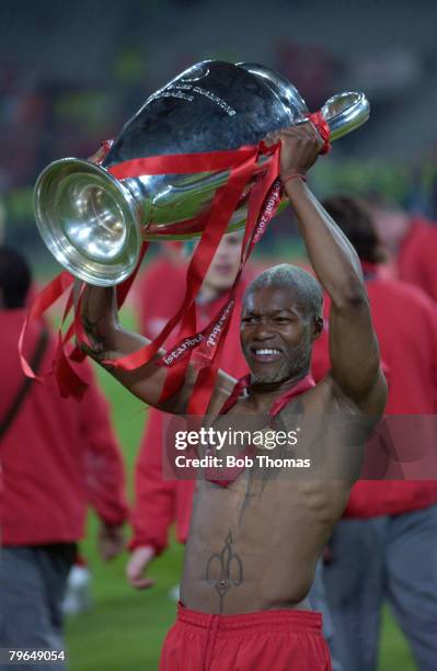 Sport, Football, UEFA Champions League Final, 25th May 2005, Ataturk Stadium, Istanbul, AC Milan 3 v Liverpool 3, , Liverpool's Djibril Cisse...