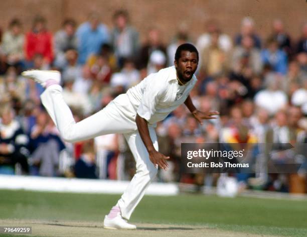 May 1984, Lancashire v West Indies at Liverpool, Malcolm Marshall, West Indies pace bowler