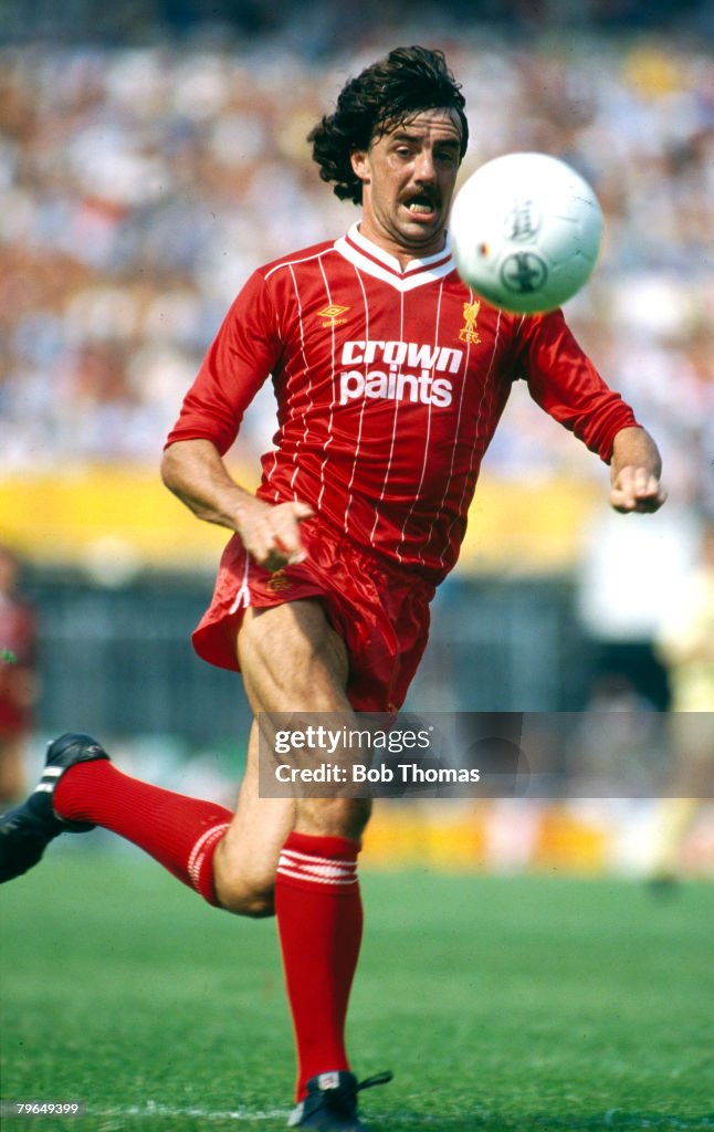 BT Sport, Footbal, pic: circa 1982, Mark Lawrenson, Liverpool central defender, Mark Lawrenson won 39 Republic of Ireland international caps between 1977-1988