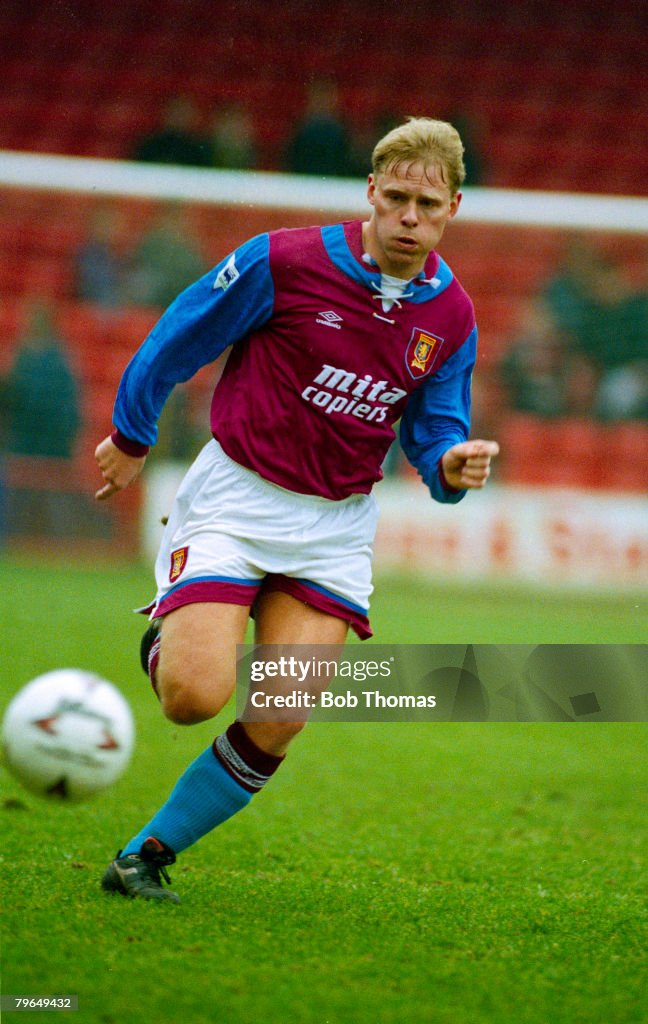 BT Sport, Football, pic: 30th January 1992, Henrik Larsen, Aston Villa and Denmark international