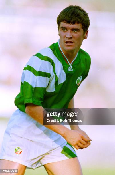 25th May 1993, World Cup Qualifier, Albania 1 v Republic of Ireland 2, Roy Keane, Republic of Ireland