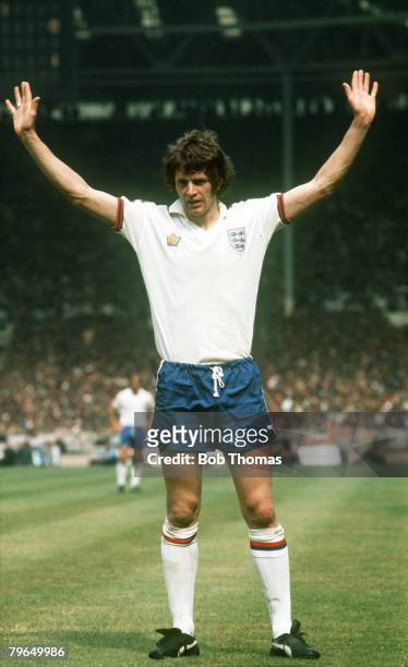 Circa 1977, Mike Channon, England, who won 46 international caps between 1973-1978