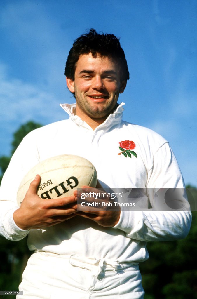 circa 1991,England captain Will Carling, portrait, Will Carling, was
