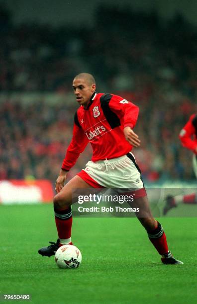 3rd October 1994, Premiership, Nottingham Forest v Queens Park Rangers Stan Collymore, Nottingham Forest, Stan Collymore had a colourful football...