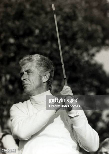 October 1972, Canadian golfer Al Balding playing in the Dunlop Masters Golf Tournament