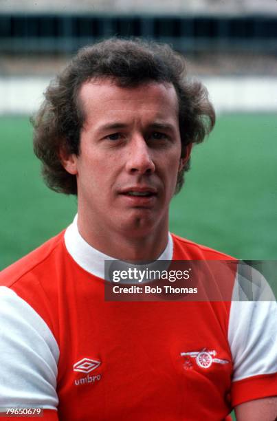 Sport, Football, Circa 1970's, A portrait of Arsenal's Liam Brady